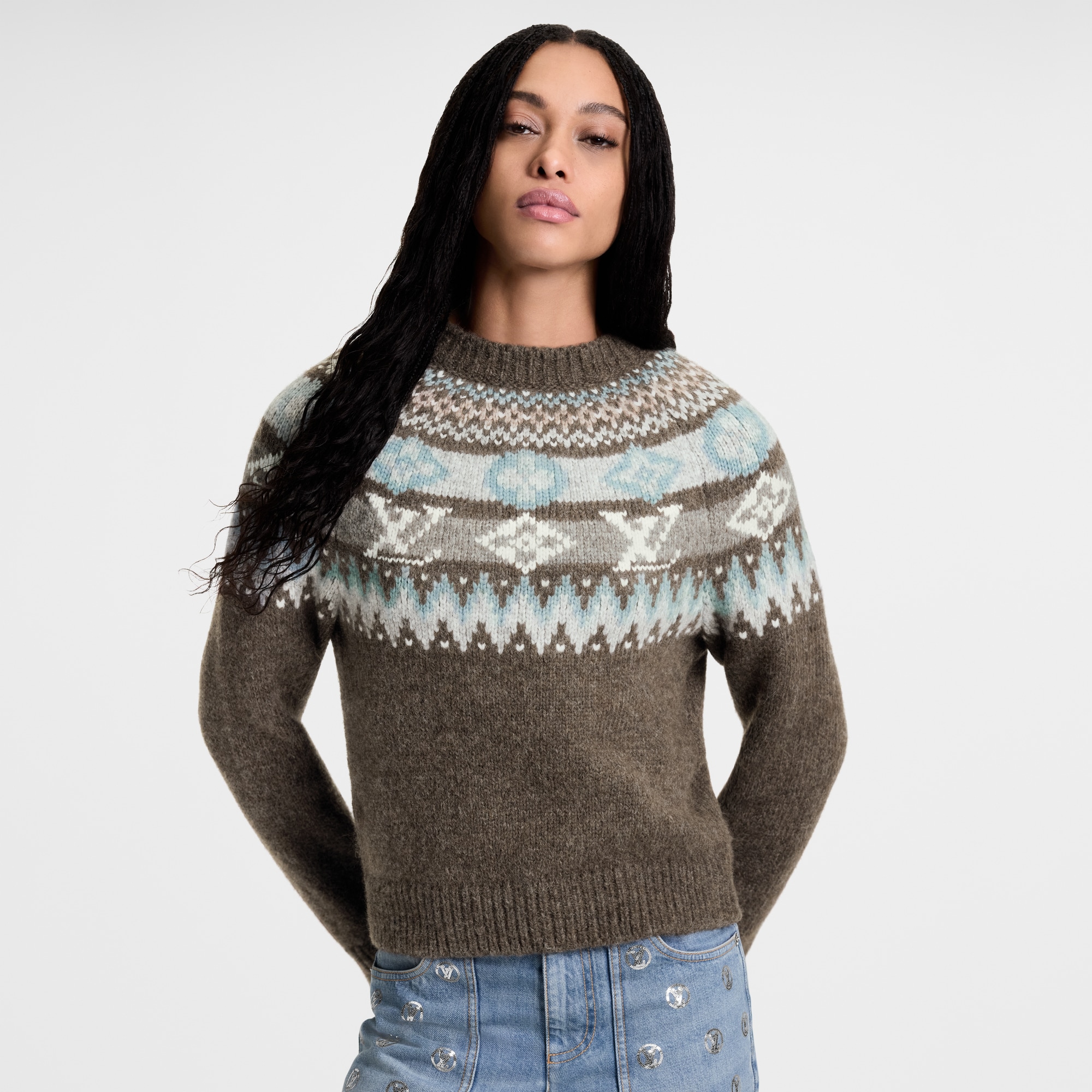Graphic Signature Knit Pullover  in Đồ Nữ