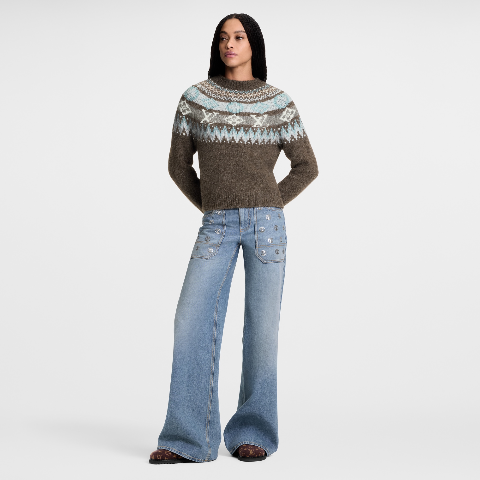 Graphic Signature Knit Pullover  in Đồ Nữ