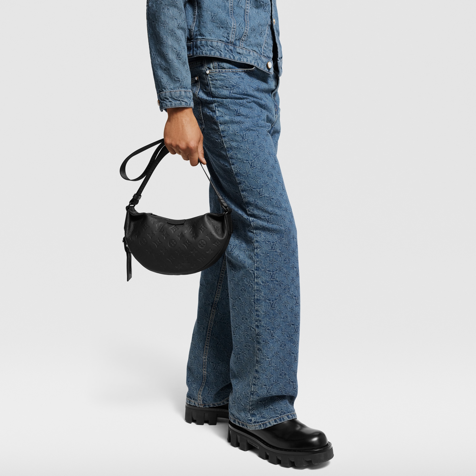 Túi Hamac PM Monogram Shadow Leather in Túi và Phụ kiện bằng da