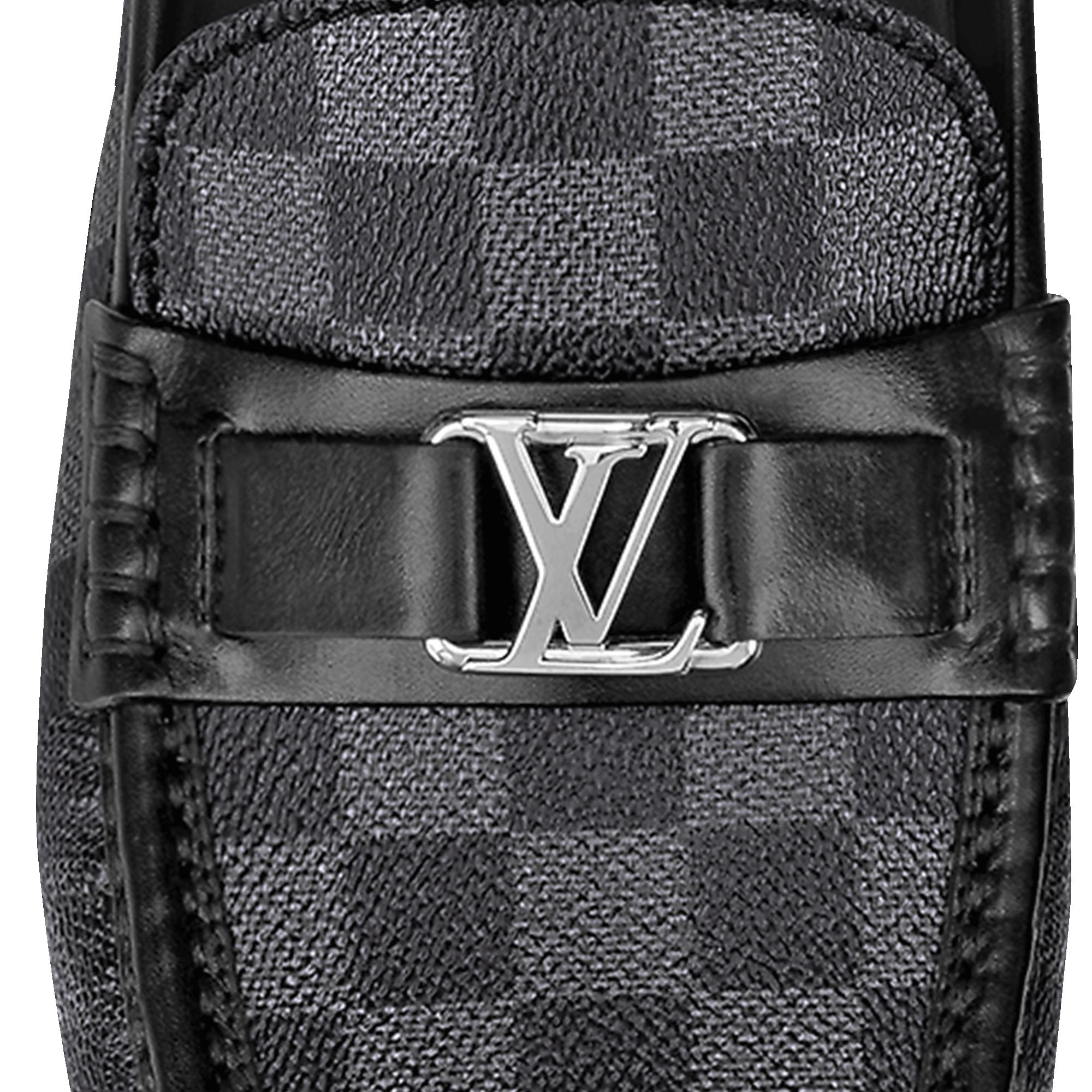 Giày Hockenheim Mocassin Damier Graphite Canvas in Đồ Nam