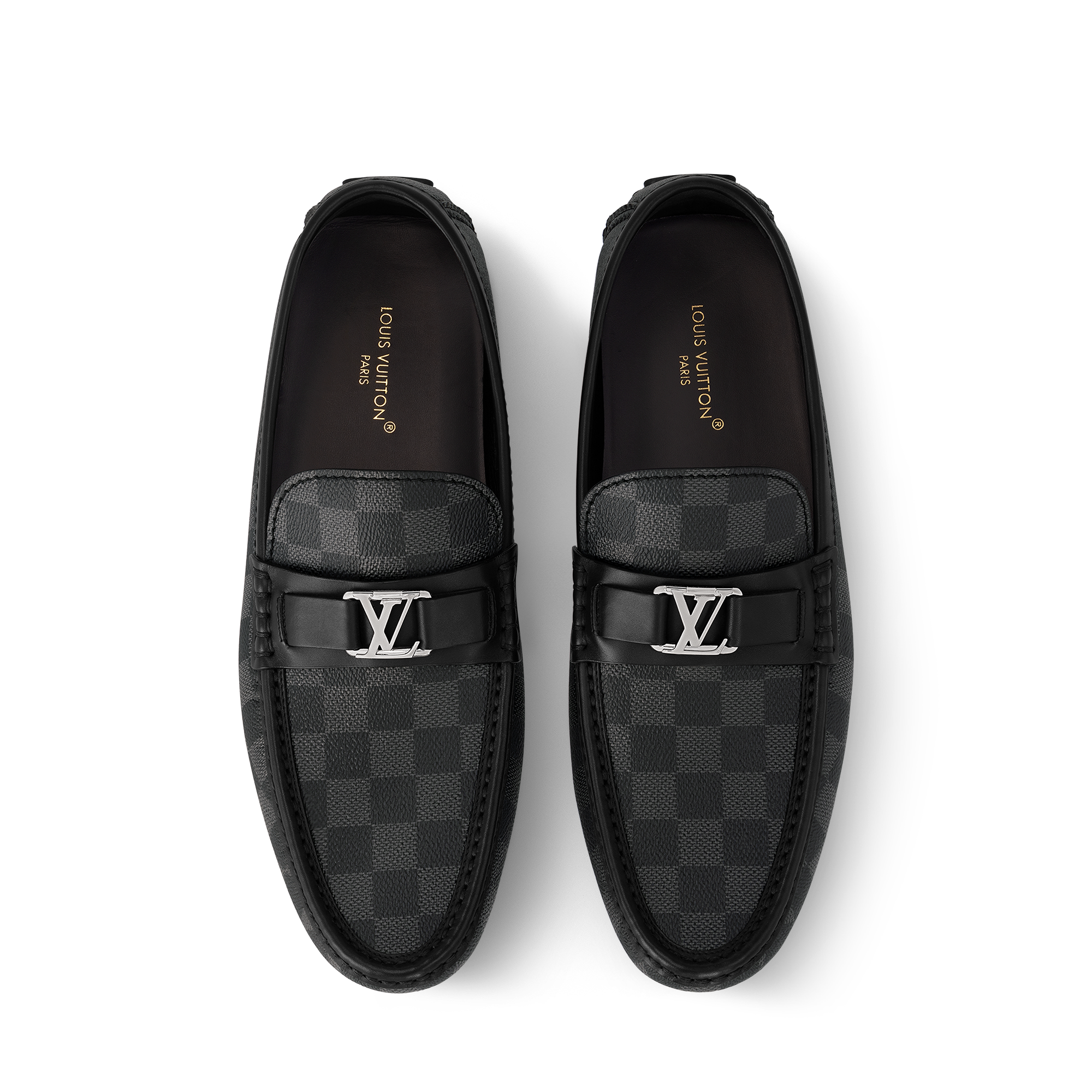 Giày Hockenheim Mocassin Damier Graphite Canvas in Đồ Nam