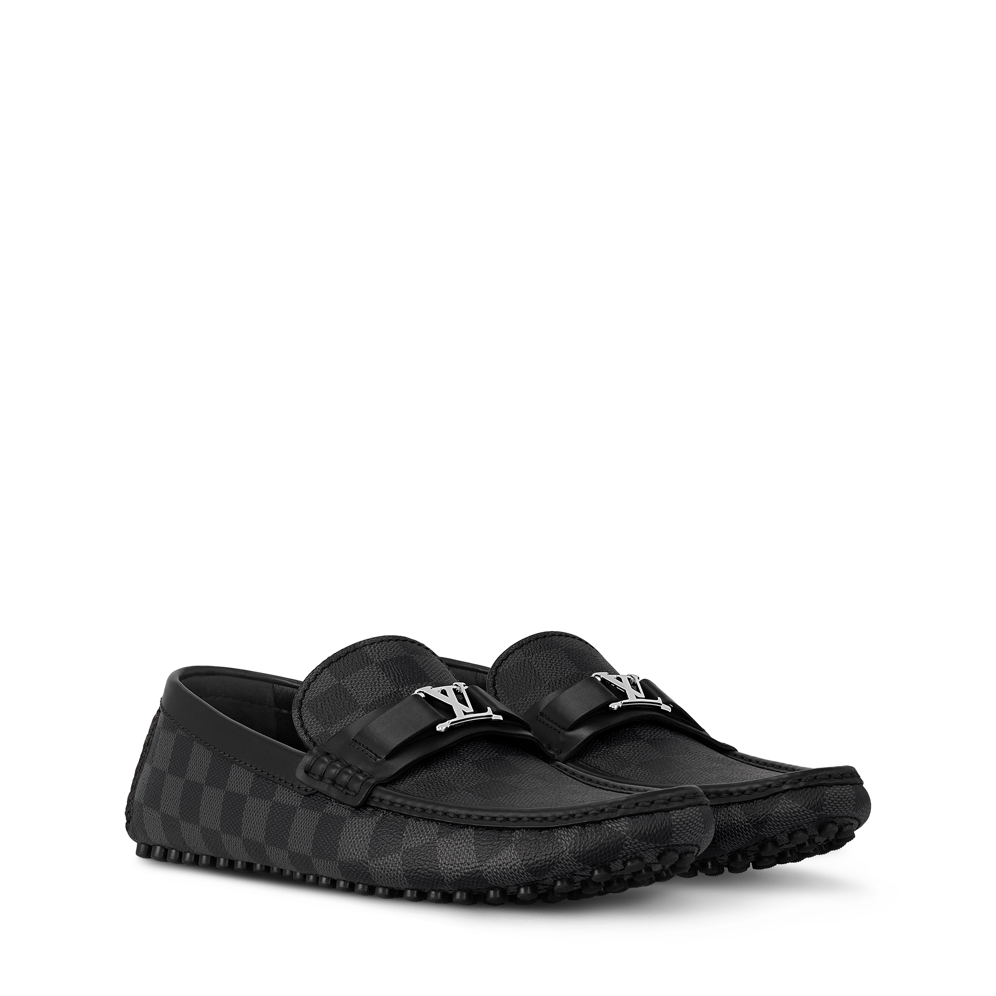 Giày Hockenheim Mocassin Damier Graphite Canvas in Đồ Nam
