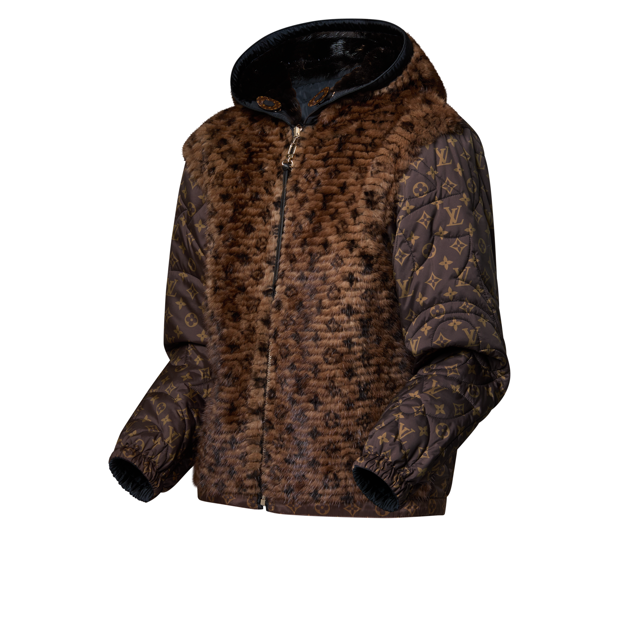 Hooded Bi-Mat Reversible Blouson  in Đồ Nữ