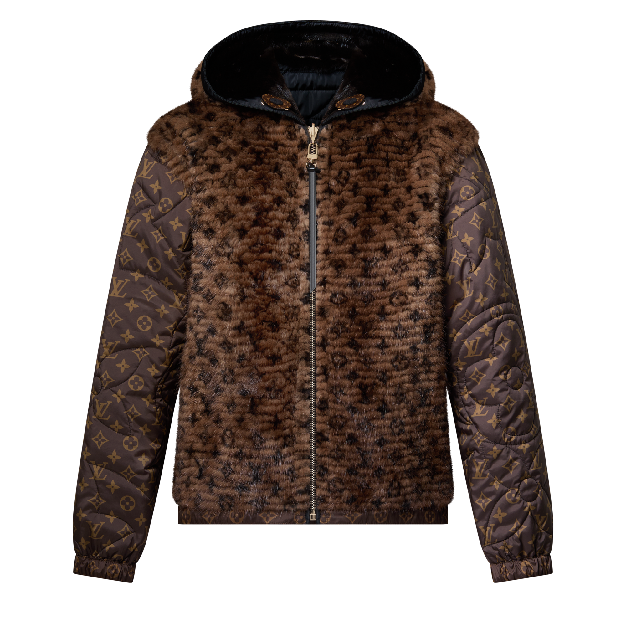 Hooded Bi-Mat Reversible Blouson  in Đồ Nữ