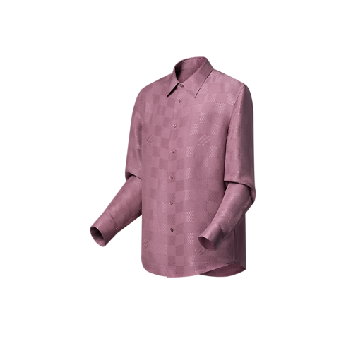 Áo Sơ Mi Lụa in Đồ Nam's Trang phục Áo sơ mi collections by Louis Vuitton (Thu phóng sản phẩm)