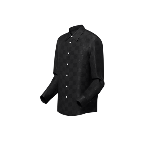 Áo Sơ Mi Lụa in Đồ Nam's Trang phục Áo sơ mi collections by Louis Vuitton (Thu phóng sản phẩm)