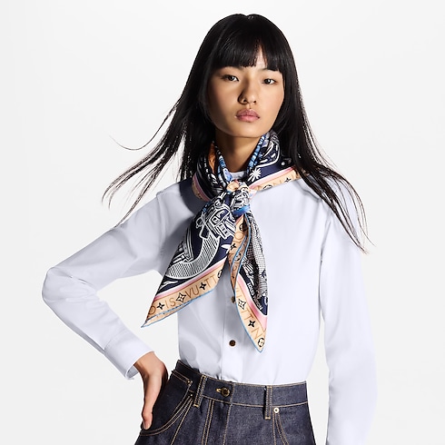 Khăn Lụa Vuông Jardin Des Plantes 90 . in Đồ Nữ's Phụ kiện Khăn lụa collections by Louis Vuitton (Thu phóng sản phẩm)