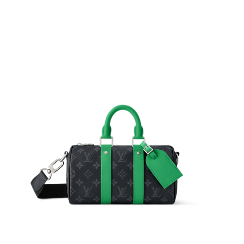 Túi Keepall Bandoulière 25 Monogram Eclipse in Túi và Phụ kiện bằng da's Túi xách nam Túi biểu tượng collections by Louis Vuitton (Thu phóng sản phẩm)