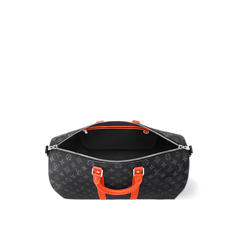Túi Keepall Bandoulière 45 Monogram Eclipse in Túi và Phụ kiện bằng da's Túi xách nam Túi biểu tượng collections by Louis Vuitton (Thu phóng sản phẩm)