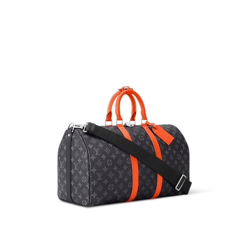 Túi Keepall Bandoulière 45 Monogram Eclipse in Túi và Phụ kiện bằng da's Túi xách nam Túi biểu tượng collections by Louis Vuitton (Thu phóng sản phẩm)
