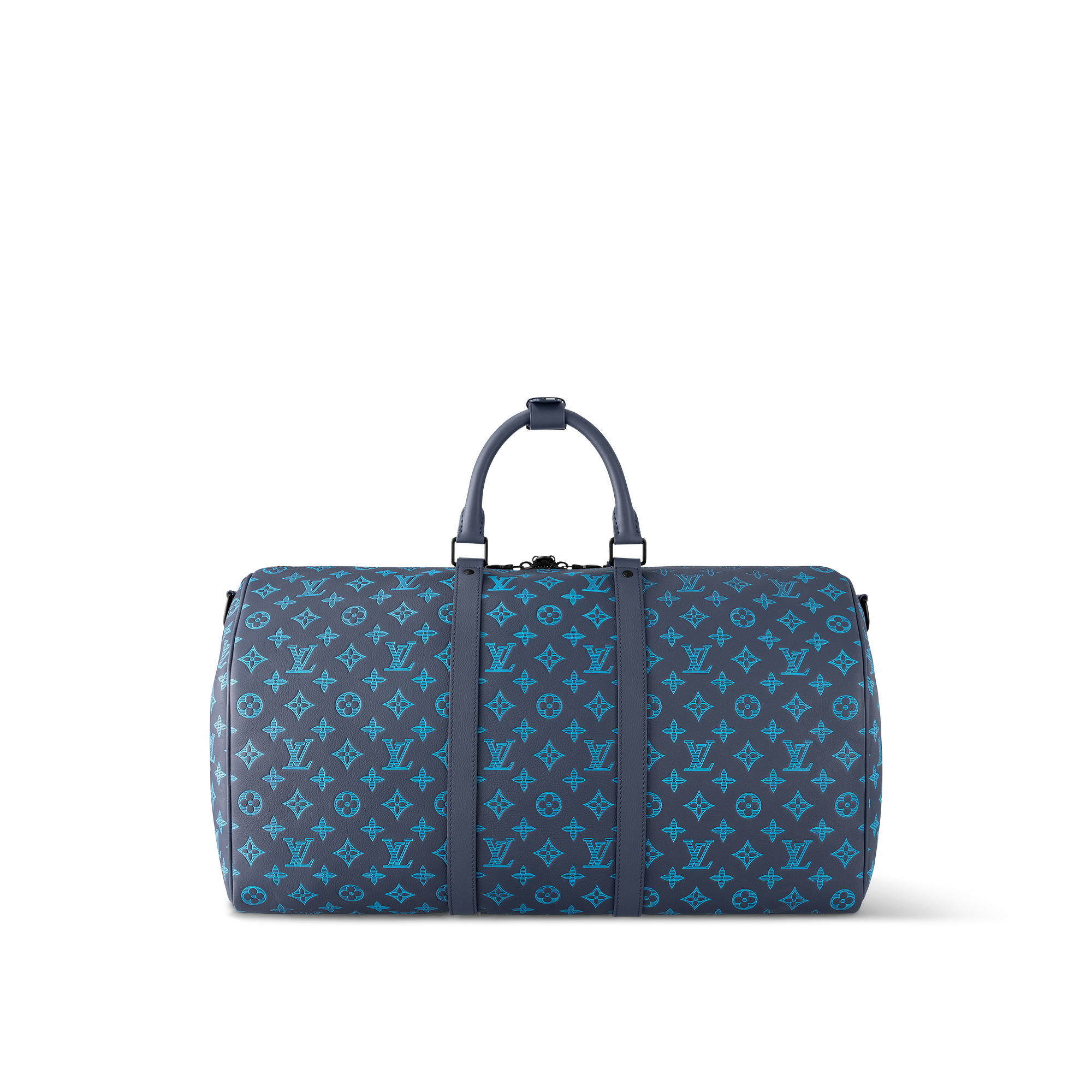 Túi Keepall Bandoulière 50 Monogram Shadow Leather in Đồ Nam