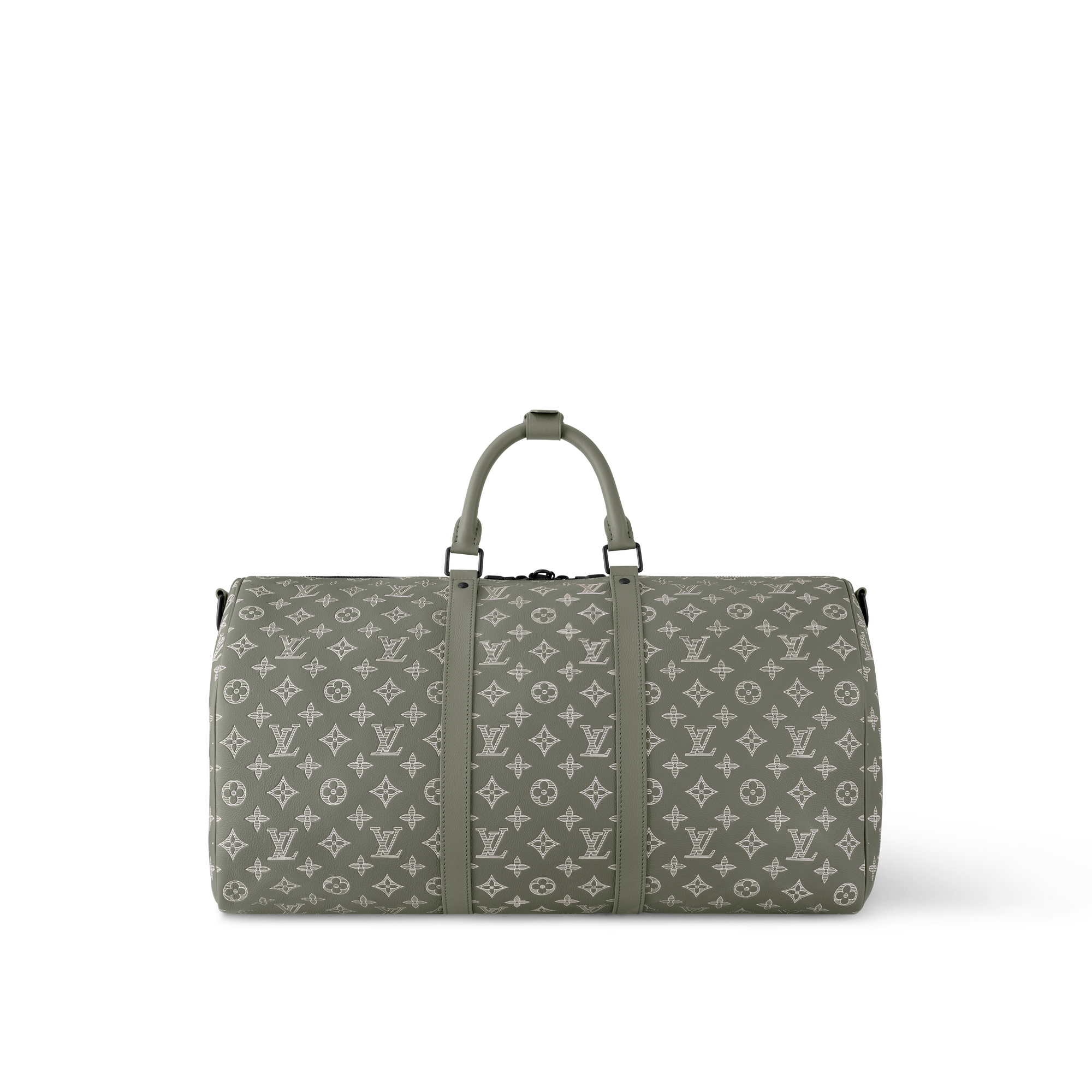 Túi Keepall Bandoulière 50 Monogram Shadow Leather in Đồ Nam