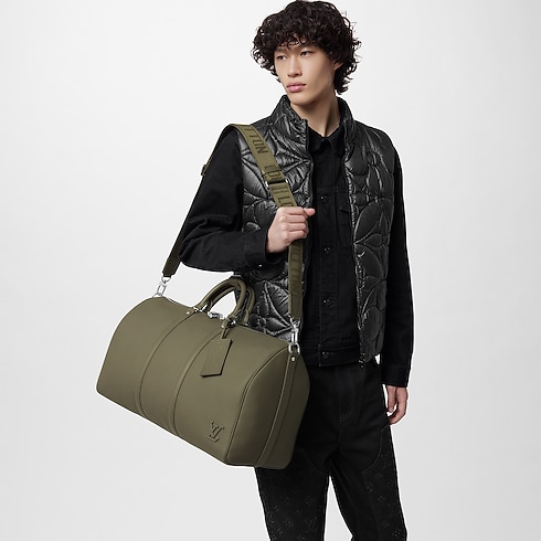 Túi Keepall Bandoulière 50 LV Aerogram in Đồ Nam's Du lịch Túi du lịch collections by Louis Vuitton (Thu phóng sản phẩm)