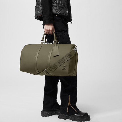 Túi Keepall Bandoulière 50 LV Aerogram in Đồ Nam's Du lịch Túi du lịch collections by Louis Vuitton (Thu phóng sản phẩm)