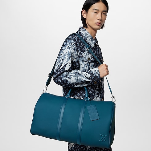 Túi Keepall Bandoulière 50 LV Aerogram in Đồ Nam's Du lịch Túi du lịch collections by Louis Vuitton (Thu phóng sản phẩm)