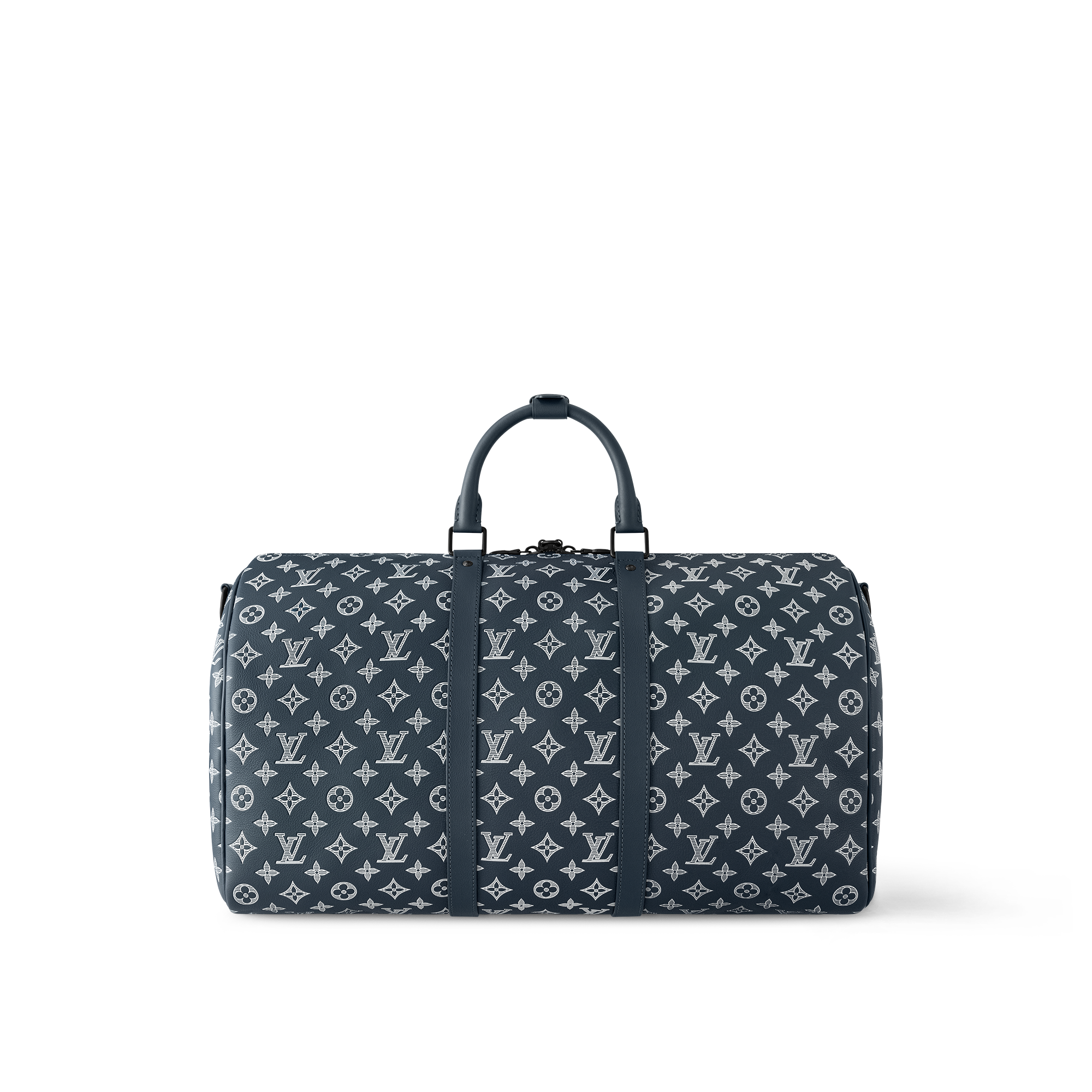 Túi Keepall Bandoulière 50 Monogram Shadow Leather in Đồ Nam