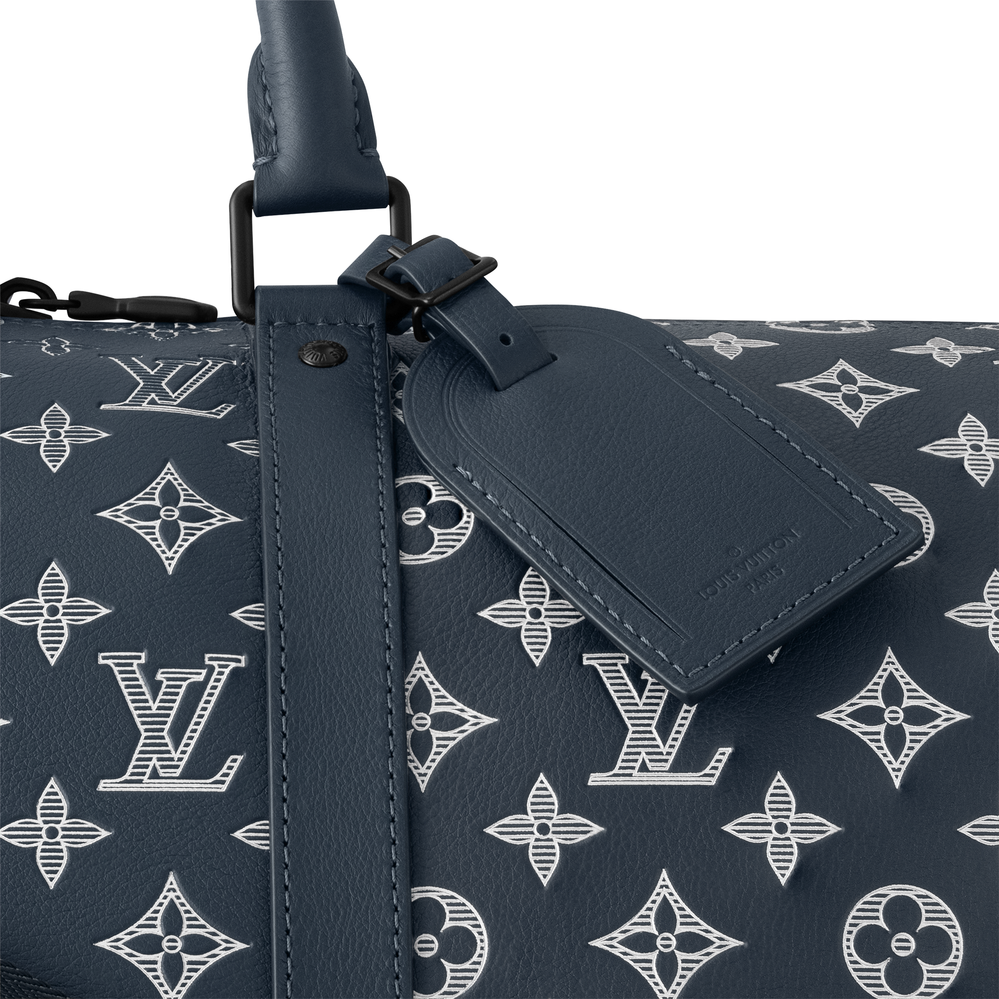 Túi Keepall Bandoulière 50 Monogram Shadow Leather in Đồ Nam