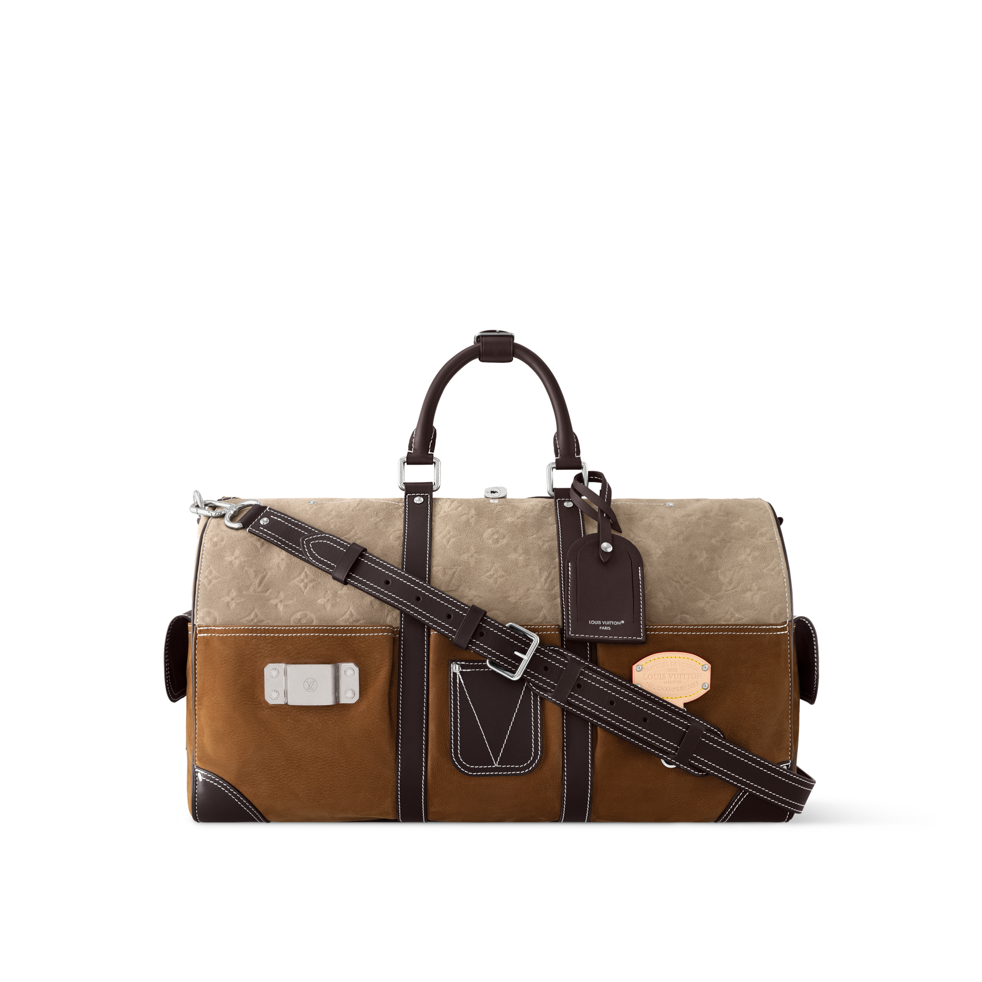 Túi Keepall Bandoulière 50 Autres Cuirs Monogram in Đồ Nam