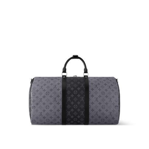 Túi Keepall Bandoulière 50 Monogram Eclipse in Đồ Nam's Du lịch Túi du lịch collections by Louis Vuitton (Thu phóng sản phẩm)