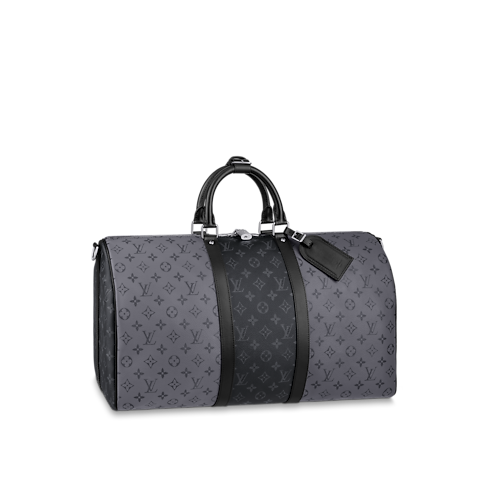 Túi Keepall Bandoulière 50 Monogram Eclipse in Đồ Nam's Du lịch Túi du lịch collections by Louis Vuitton (Thu phóng sản phẩm)