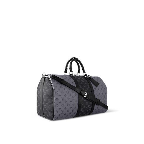 Túi Keepall Bandoulière 50 Monogram Eclipse in Đồ Nam's Du lịch Túi du lịch collections by Louis Vuitton (Thu phóng sản phẩm)