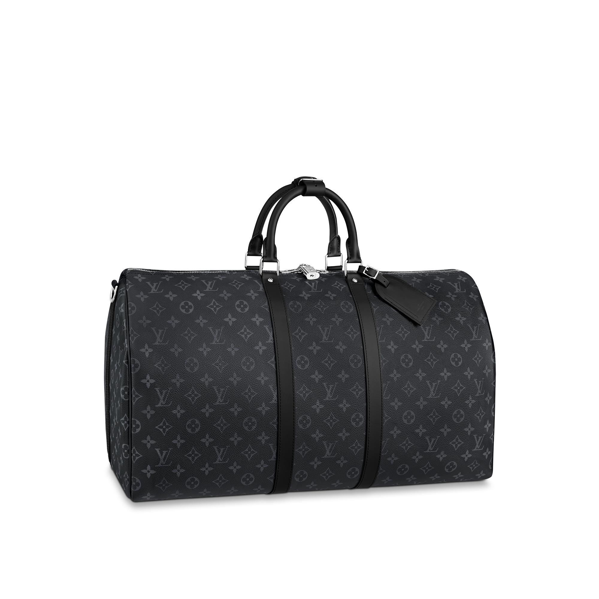 Túi Keepall Bandoulière 55 Monogram Eclipse in Đồ Nam