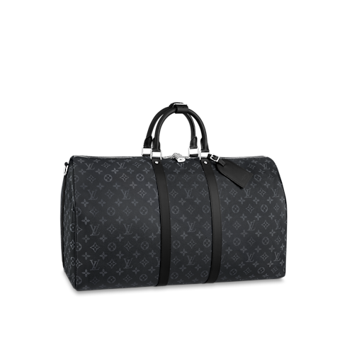 Túi Keepall Bandoulière 55 Monogram Eclipse in Đồ Nam's Du lịch Tất cả Vali và Phụ kiện du lịch collections by Louis Vuitton (Thu phóng sản phẩm)