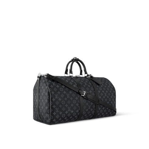 Túi Keepall Bandoulière 55 Monogram Eclipse in Đồ Nam's Du lịch Tất cả Vali và Phụ kiện du lịch collections by Louis Vuitton (Thu phóng sản phẩm)
