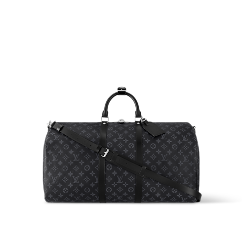Túi Keepall Bandoulière 55 Monogram Eclipse in Đồ Nam's Du lịch Tất cả Vali và Phụ kiện du lịch collections by Louis Vuitton (Thu phóng sản phẩm)
