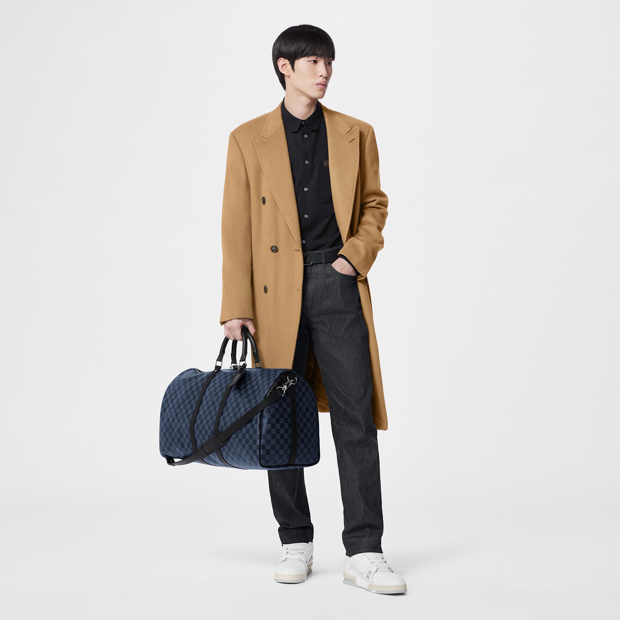 Túi Keepall Bandoulière 55 Damier Cobalt Canvas in Đồ Nam