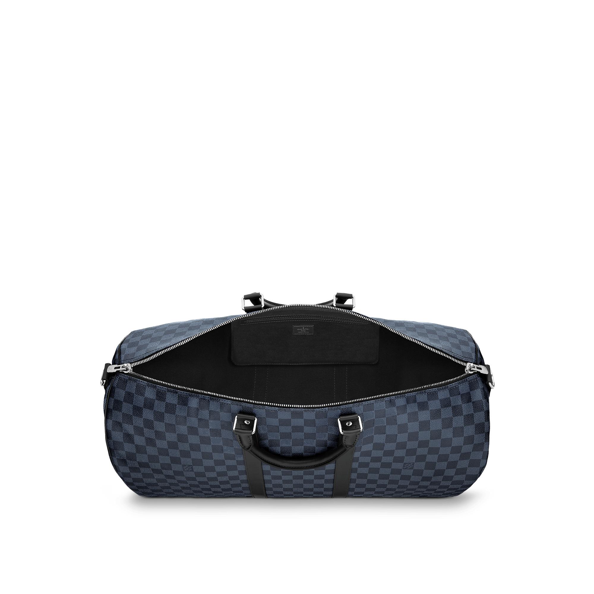 Túi Keepall Bandoulière 55 Damier Cobalt Canvas in Đồ Nam