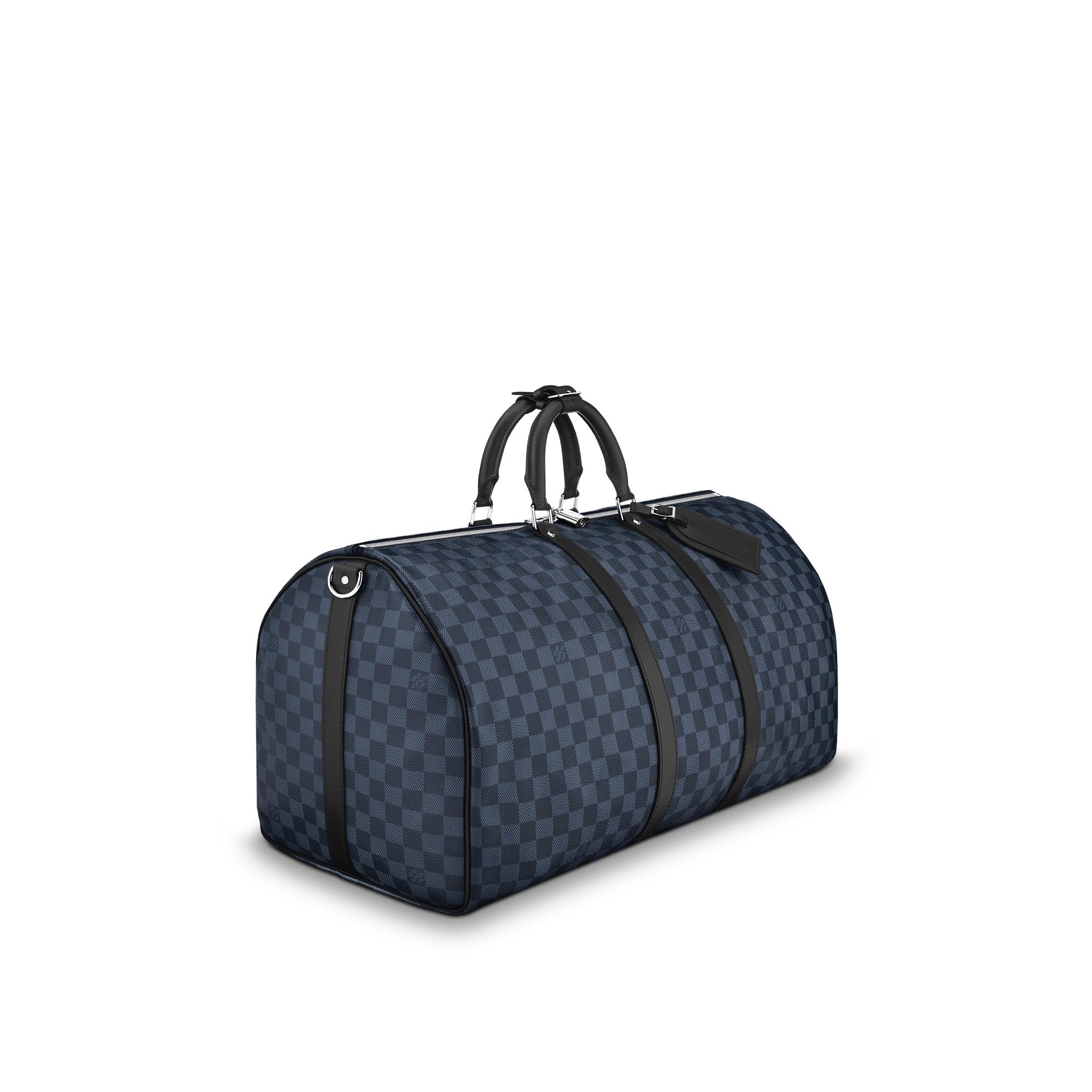 Túi Keepall Bandoulière 55 Damier Cobalt Canvas in Đồ Nam