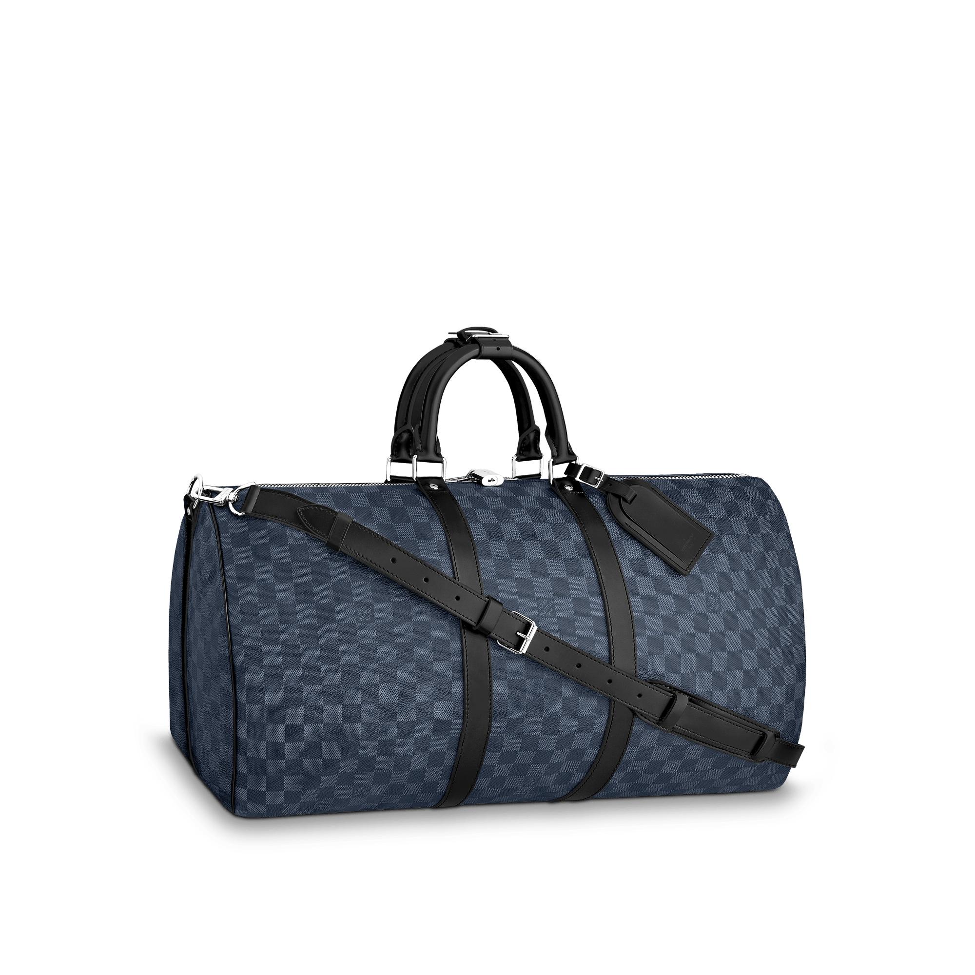 Túi Keepall Bandoulière 55 Damier Cobalt Canvas in Đồ Nam