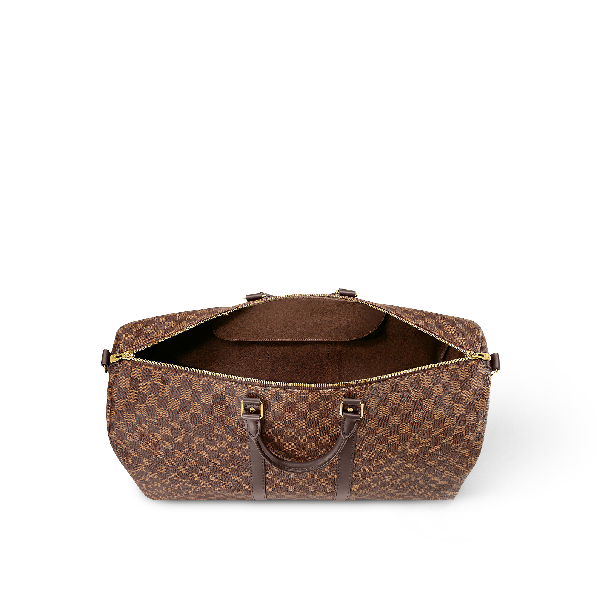 Túi Keepall Bandoulière 55 Damier Ebene Canvas in Túi và Phụ kiện bằng da