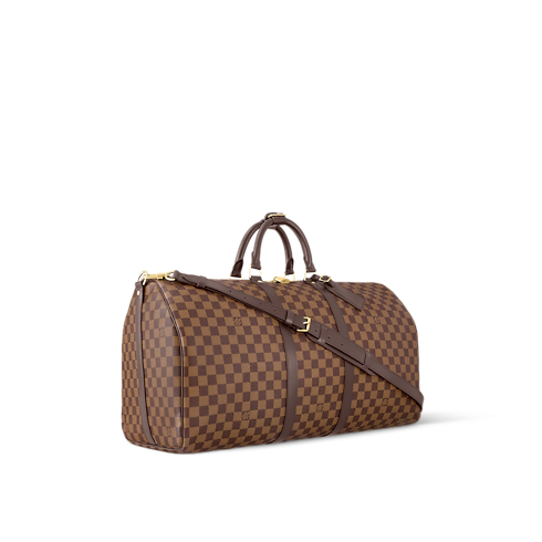 Túi Keepall Bandoulière 55 Damier Ebene Canvas in Túi và Phụ kiện bằng da's Personalization Leather Goods } collections by Louis Vuitton (Thu phóng sản phẩm)