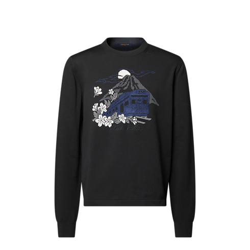 Áo Dệt Kim in Đồ Nam's Trang phục Tất cả Trang phục collections by Louis Vuitton (Thu phóng sản phẩm)