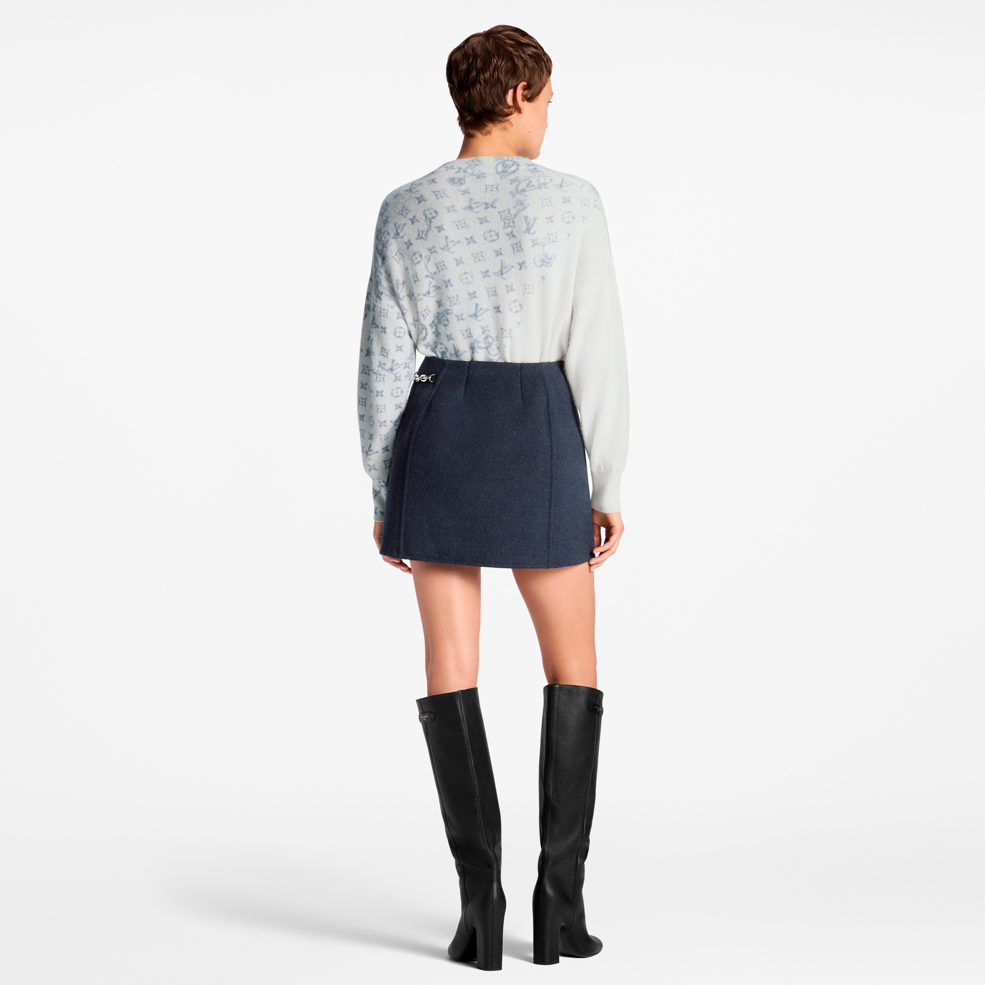 Layered Monogram Print Pullover  in Đồ Nữ