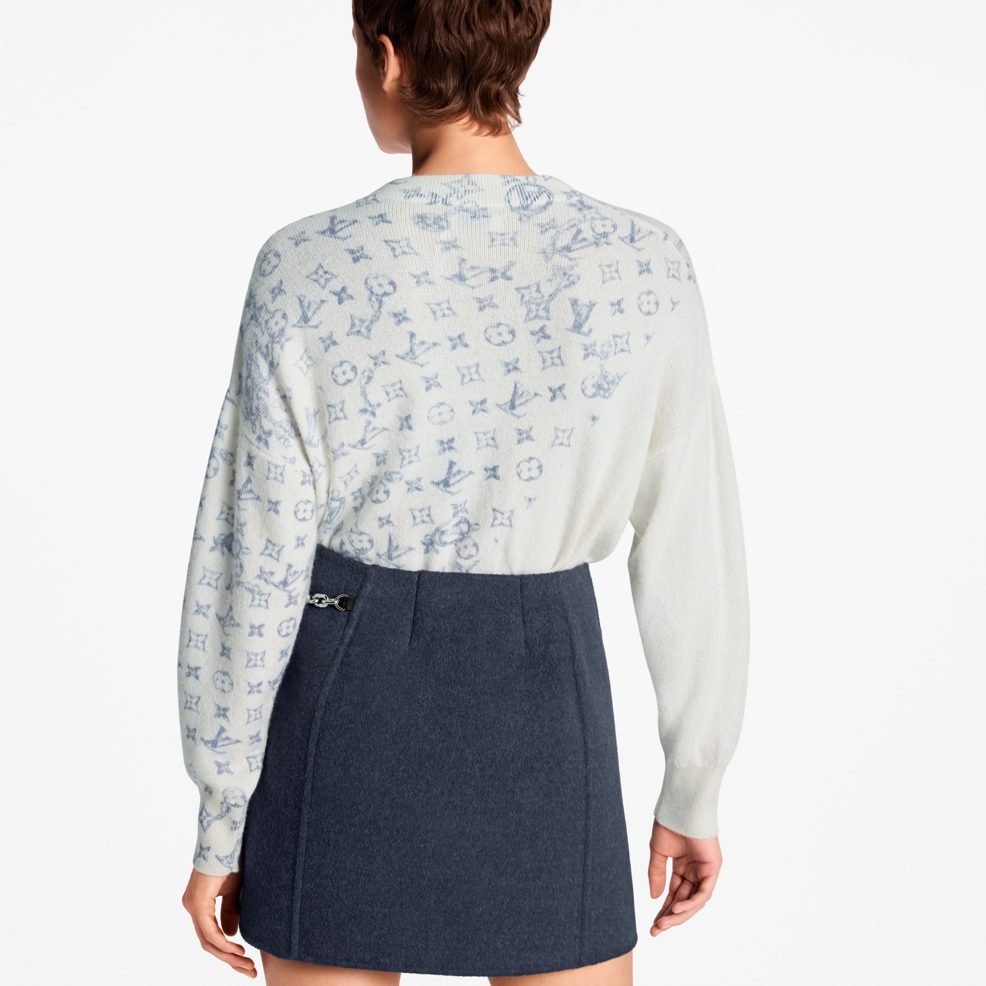 Layered Monogram Print Pullover  in Đồ Nữ