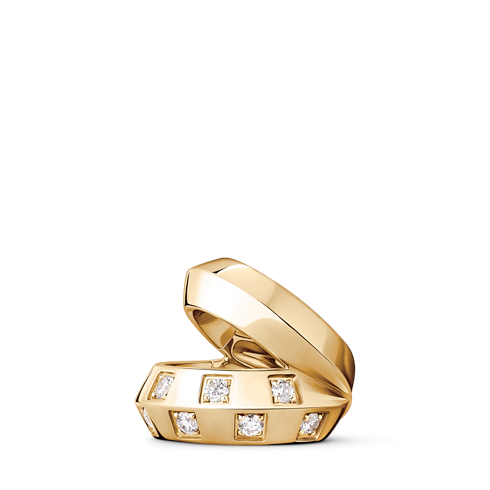 Le Damier de Louis Vuitton Double Earcuff, Yellow Gold and Diamonds in Trang sức's Danh mục sản phẩm Khuyên tai collections by Louis Vuitton (Thu phóng sản phẩm)