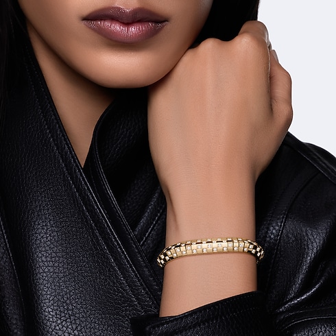 Le Damier de Louis Vuitton Double Row Bracelet, Yellow Gold and Diamonds in Trang sức's Danh mục sản phẩm Vòng tay collections by Louis Vuitton (Thu phóng sản phẩm)