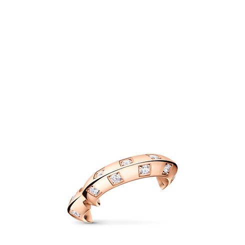 Le Damier de Louis Vuitton Earcuff, Rose Gold and Diamonds in Trang sức's Danh mục sản phẩm Khuyên tai collections by Louis Vuitton (Thu phóng sản phẩm)