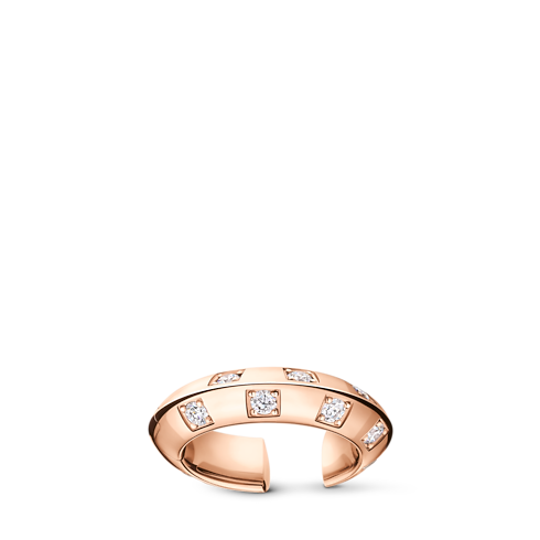 Le Damier de Louis Vuitton Earcuff, Rose Gold and Diamonds in Trang sức's Danh mục sản phẩm Khuyên tai collections by Louis Vuitton (Thu phóng sản phẩm)