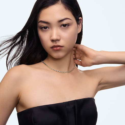 Vòng Cổ Le Damier de Louis Vuitton - Cỡ Vừa, Bản Ngắn in Trang sức's Danh mục sản phẩm Vòng cổ và Mặt dây chuyền collections by Louis Vuitton (Thu phóng sản phẩm)