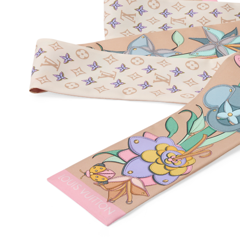 Khăn Lụa Leather Flowers . in Đồ Nữ's Phụ kiện Khăn lụa collections by Louis Vuitton (Thu phóng sản phẩm)