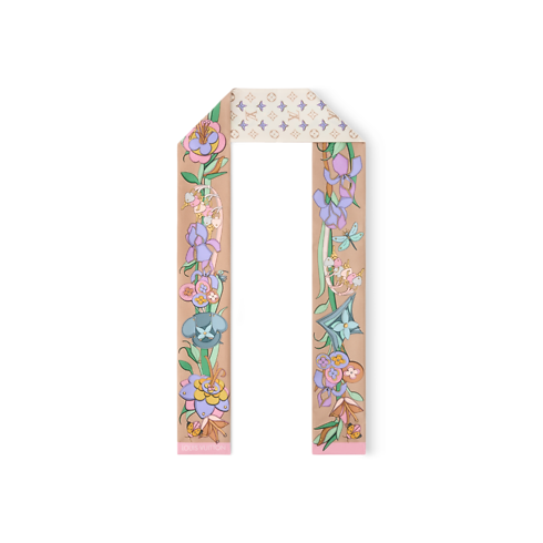Khăn Lụa Leather Flowers . in Đồ Nữ's Phụ kiện Khăn lụa collections by Louis Vuitton (Thu phóng sản phẩm)
