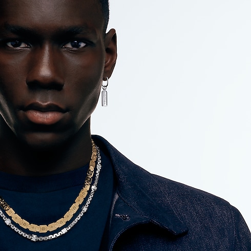 Vòng Cổ Les Gastons Vuitton Gourmette in Les Extraordinaires's Đồ trang sức Vòng cổ và Mặt dây chuyền collections by Louis Vuitton (Thu phóng sản phẩm)