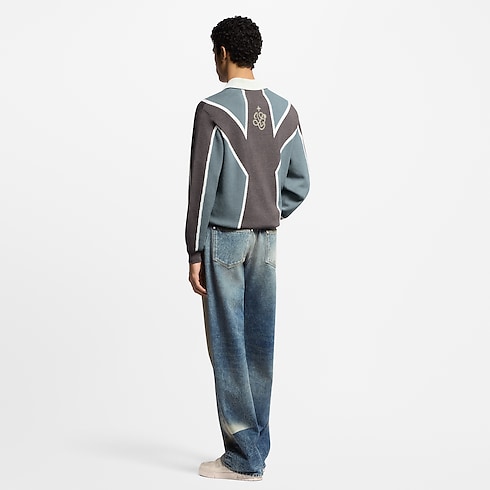 Áo Dệt Kim in Đồ Nam's Trang phục Áo thun và Áo Polo collections by Louis Vuitton (Thu phóng sản phẩm)