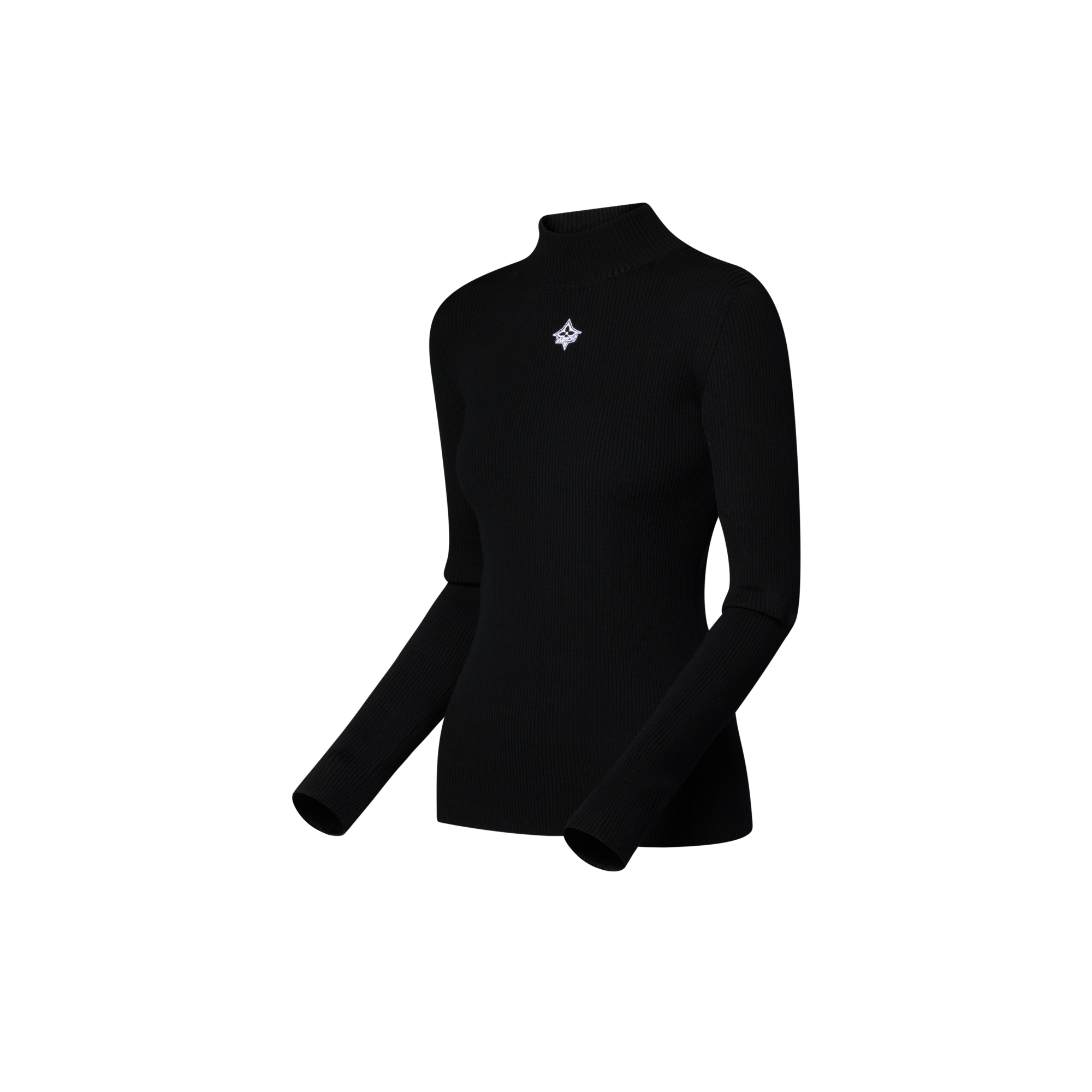 Long-Sleeved Rib-Knit Top  in Đồ Nữ