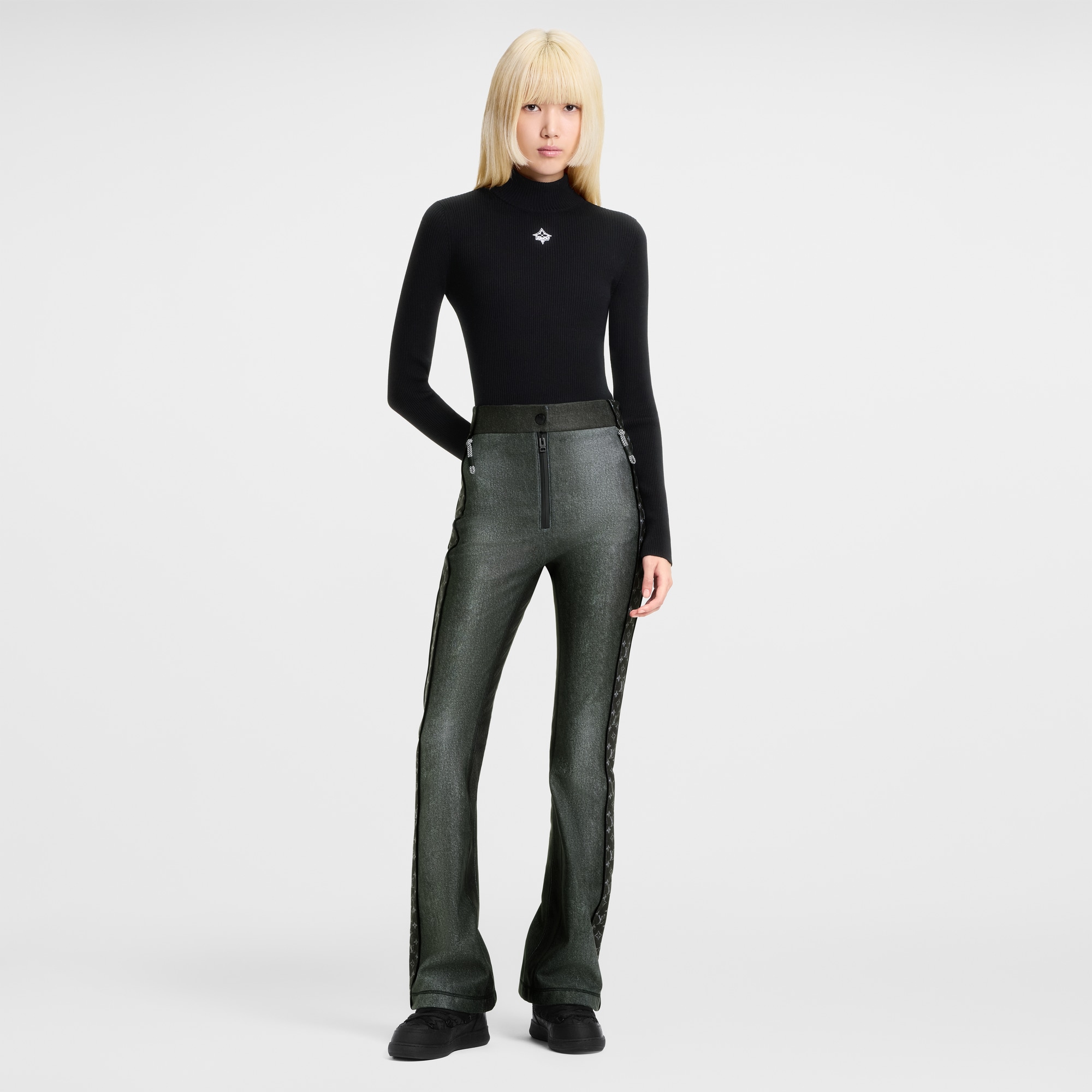 Long-Sleeved Rib-Knit Top  in Đồ Nữ