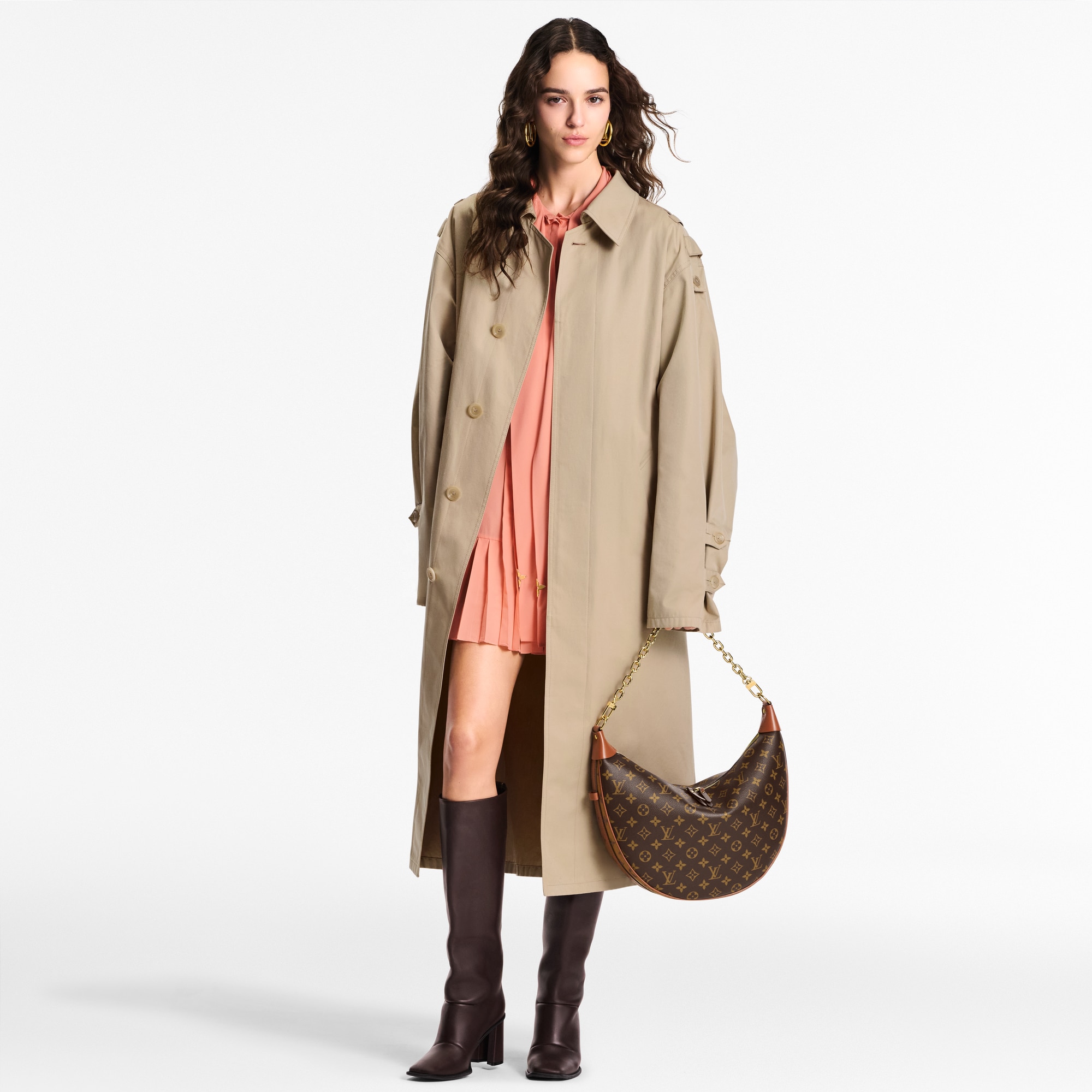 Túi Loop Hobo Monogram Canvas in Đồ Nữ